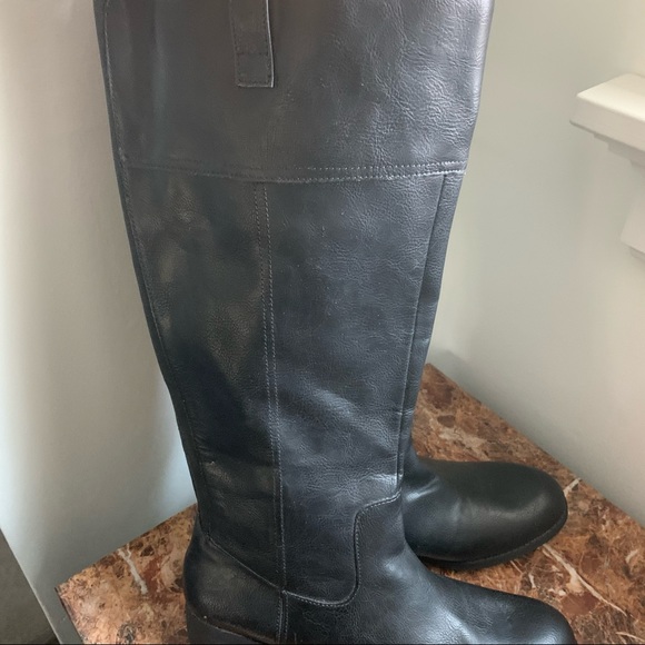 Faded glory black high boots - Picture 2 of 12